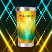 Boho Soul Onthulde Groen en Geel monogram | Geïsoleerde Drinkbeker