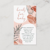 Boho Southwest Desert Baby shower Boeken voor Baby Informatiekaartje (Voorkant)