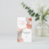 Boho Southwest Desert Baby shower Luier Raffle Informatiekaartje (Staand voorkant)