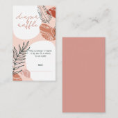 Boho Southwest Desert Baby shower Luier Raffle Informatiekaartje (Voorkant / Achterkant)