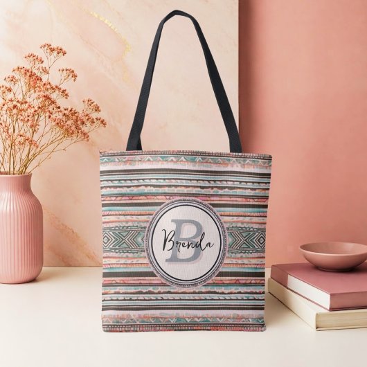 Boho Southwest geïnspireerde boodschappentas Tote Bag