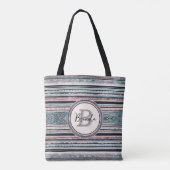 Boho Southwest geïnspireerde Canvas tas (Achterkant)