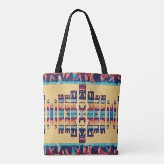 Boho Southwest Inspired  Tote Bag (Achterkant)