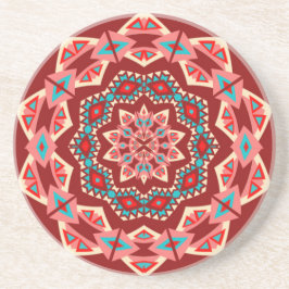 Boho Southwest Mandala Zandsteen Onderzetter