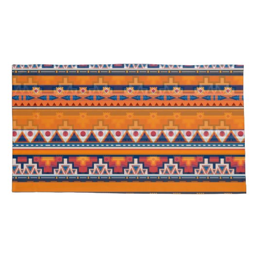 Boho Southwest Santa Fe Desert Style Geometrisch Kussensloop (Achterkant)