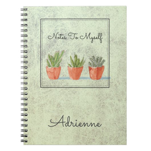 Boho Southwest Succulents neemt kennis van mezelf Notitieboek (Voorkant)