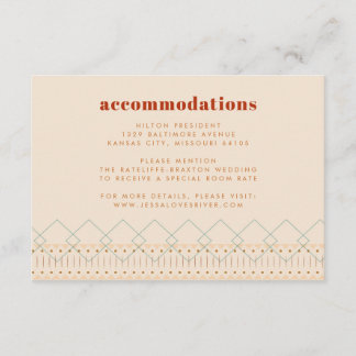 Boho Southwestern Enclosure Card Informatiekaartje