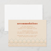 Boho Southwestern Enclosure Card Informatiekaartje (Voorkant / Achterkant)