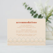Boho Southwestern Enclosure Card Informatiekaartje (Staand voorkant)