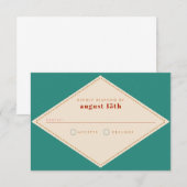 Boho SouthWestern RSVP-kaart RSVP Kaartje (Voorkant / Achterkant)