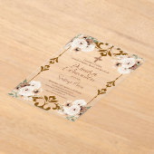 Boho Spaanse Eerste Heilige Communie Acryl Uitnodigingen (Laagn)