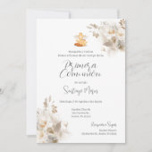 Boho Spaanse Eerste Heilige Communie Kaart (Voorkant)