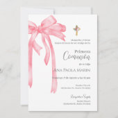 Boho Spaanse Eerste Heilige Communie Kaart (Voorkant)