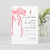 Boho Spaanse Eerste Heilige Communie Kaart (Staand voorkant)