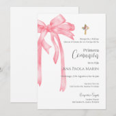 Boho Spaanse Eerste Heilige Communie Kaart (Voorkant / Achterkant)