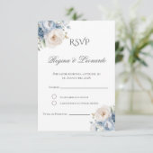 Boho Spaanse Huwelijk RSVP Kaart (Staand voorkant)
