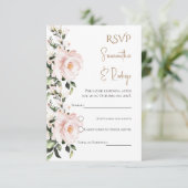 Boho Spaanse Huwelijk RSVP Kaart (Staand voorkant)
