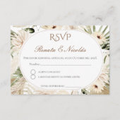 Boho Spaanse Huwelijk RSVP Kaart (Voorkant)