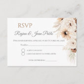 Boho Spaanse Huwelijk RSVP Kaart (Voorkant)