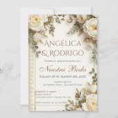 Boho Spaanse Trouw Uitnodiging (Voorkant)