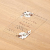 Boho Spaanse Trouwacryl Uitnodiging (Laagn)