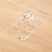 Boho Spaanse Trouwacryl Uitnodiging (Laagn)