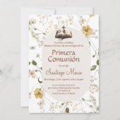 Boho Spanish First Holy Communion Kaart (Voorkant)
