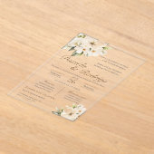 Boho Spanish Wedding Acrylic Invitation Acryl Uitnodigingen (Laagn)