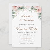 Boho Spanish Wedding Invitation Kaart (Voorkant)