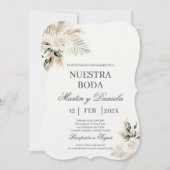 Boho Spanish Wedding Invitation Kaart (Voorkant)