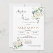 Boho Spanish Wedding Invitation Kaart (Voorkant)