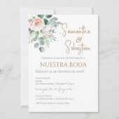 Boho Spanish Wedding Invitation Kaart (Voorkant)