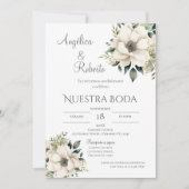 Boho Spanish Wedding Invitation Kaart (Voorkant)