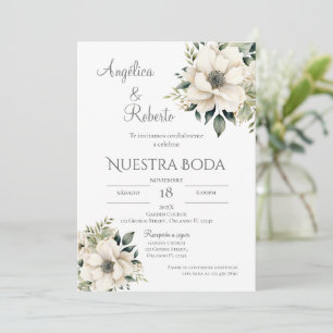 Boho Spanish Wedding Invitation Kaart