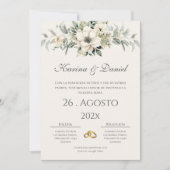 Boho Spanish Wedding Invitation Kaart (Voorkant)