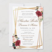 Boho Spanish Wedding Invitation Kaart (Voorkant)
