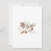 Boho Spanish Wedding Invitation Kaart (Achterkant)