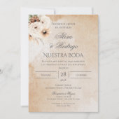 Boho Spanish Wedding Invitation Kaart (Voorkant)