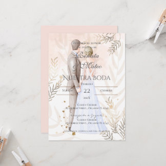 Boho Spanish Wedding Invitation Kaart