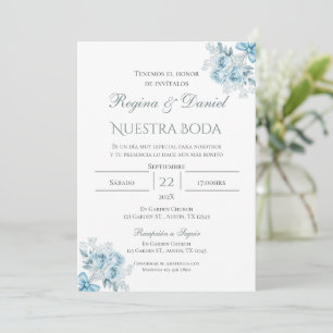 Boho Spanish Wedding Invitation Kaart