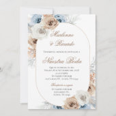 Boho Spanish Wedding Invitation Kaart (Voorkant)