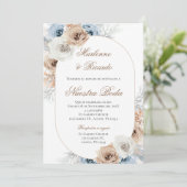 Boho Spanish Wedding Invitation Kaart (Staand voorkant)