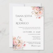 Boho Spanish Wedding Invitation Kaart (Voorkant)