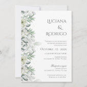 Boho Spanish Wedding Invitation Kaart (Voorkant)