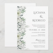 Boho Spanish Wedding Invitation Kaart (Voorkant / Achterkant)