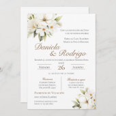 Boho Spanish Wedding Invitation Kaart (Voorkant / Achterkant)