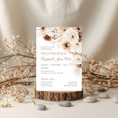 Boho Spanish Wedding Invitation Kaart