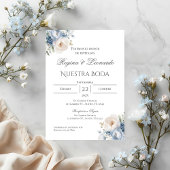 Boho Spanish Wedding Invitation Kaart