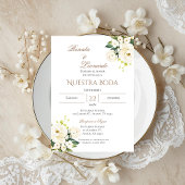 Boho Spanish Wedding Invitation Kaart