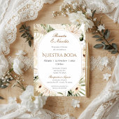 Boho Spanish Wedding Invitation Kaart
